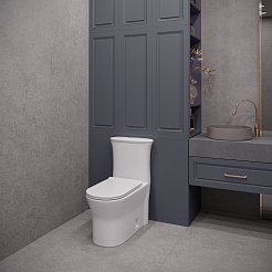 Stella Polare Унитаз-моноблок напольный Бильбао KN6277000 белый – фотография-2