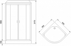 Royal Bath Душевая кабина RB90HK5-WC-CH – фотография-2