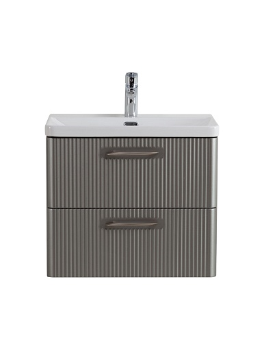 BelBagno Тумба с раковиной Due 60 подвесная Сатин ручки Сатиновый никель – фотография-2