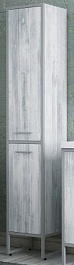 Corozo Шкаф-пенал Айрон 35 серый/арт – фотография-1