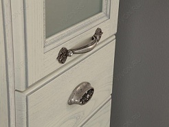 Акватон Пенал для ванной "Жерона" L белое серебро – фотография-7