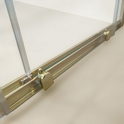 Triton Душевой уголок Вента-Голд 120x80 стекло прозрачное профиль золото – фотография-6