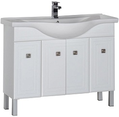 Aquanet Тумба с раковиной "Стайл 105" с дверцами – фотография-1