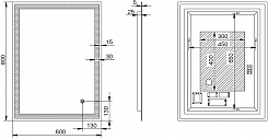 Esbano Зеркало ES-3429 HRD 60x80 – фотография-3