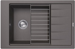 Florentina Мойка кухонная Липси 780 Р серый шелк – фотография-1