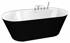 BelBagno Акриловая ванна BB14-NERO/BIA – фотография-1
