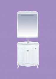 Misty Зеркало для ванной Дайна 85 белое – фотография-2