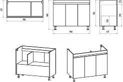 Misty Мебель для ванной Енисей 100 белая – фотография-9