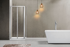 Vincea Душевой уголок Garda 90x80 VSR-1G8090CL профиль хром стекло прозрачное – фотография-3