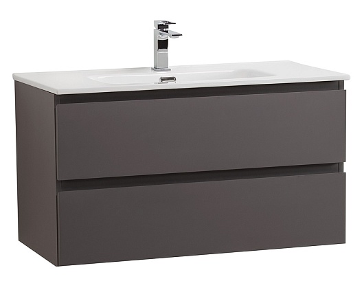 BelBagno Тумба под раковину Kraft 100 подвесная Темно-Серый матовый – фото-1