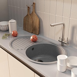 Mixline Мойка кухонная ML-GM16 графит – фотография-4