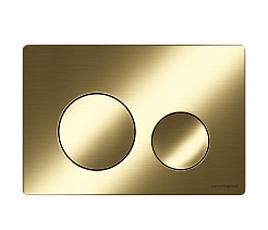 Ceramicanova Кнопка смыва Balance Circle CN12-001BG брашированное золото – фотография-1