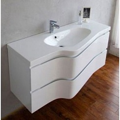 BelBagno Тумба с раковиной FORMICA 100 Bianco Lucido – фотография-2
