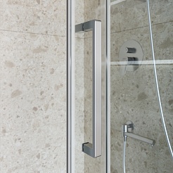 BelBagno Душевая дверь в нишу Marino MARINO-2-BF-1-140-C-CR 140x195 профиль хром стекло прозрачное – фотография-7