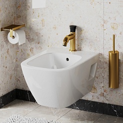 Cezares Смеситель для биде Domus 18PJ304PZ брашированные золото/чёрный – фотография-2