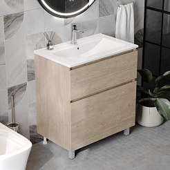 Teymi Тумба под раковину Laina 75 дуб светлый – фотография-5