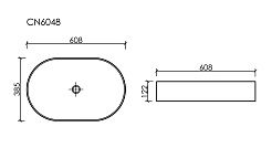 Ceramicanova Мебельная раковина Element 60 CN6048MC капучино матовый – фотография-8