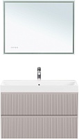 Aquanet Мебель для ванной Джейн 2.0 100 Flash подвесная мокко матовый
