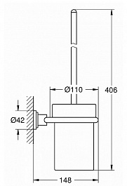 Grohe Ершик Atrio 40314000 – фотография-3