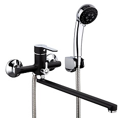 Frap Смеситель для ванны H42 F2242 черный/хром – фотография-1