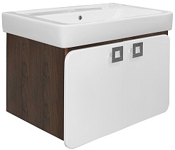 Mixline Тумба под раковину Мальта 80 бук шоколадный – фотография-1