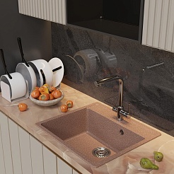 Mixline Мойка кухонная ML-GM15 терракотовая – фотография-4