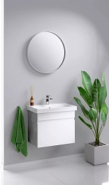 Aqwella Мебель для ванной Smart 60 бетон светлый – фотография-3