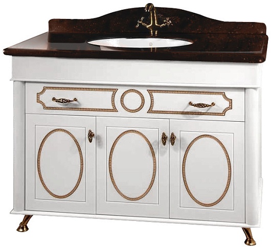 Водолей Тумба с раковиной "Изабель 100" F-1 коричневая – фото-1