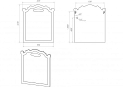 Misty Мебель для ванной Элис 100 белая патина – фотография-5