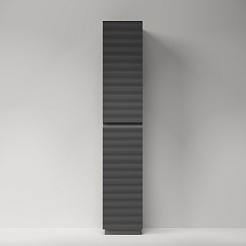 Sancos Шкаф пенал Folk Floor 35 темный серый матовый (grey soft) – фотография-3