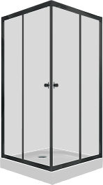 Triton Душевой уголок Вента Блэк 90/90 Щ0000054465 – фотография-1