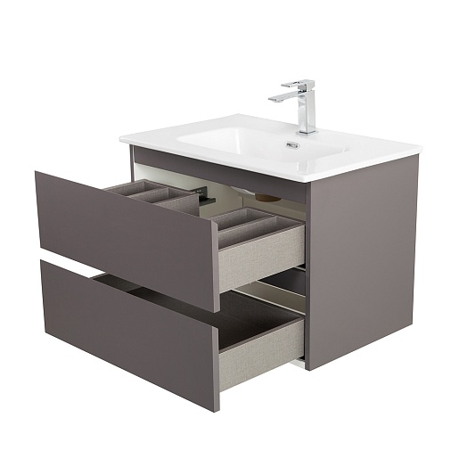 BelBagno Тумба под раковину Kraft 60 подвесная Темно-Серый матовый – картинка-9