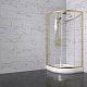Triton Душевой уголок Альфа-Голд 90x90 стекло прозрачное профиль золото с поддоном – фотография-15