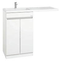 Onika Тумба с раковиной Милтон Нова 48/110 напольная под стиральную машину белая