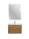 BelBagno Тумба с раковиной Due 80 подвесная Rovere Nature ручки Хром полированный – фотография-32