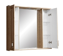 Stella Polare Зеркало-шкаф Кармела 90/С карпатская ель – фотография-5