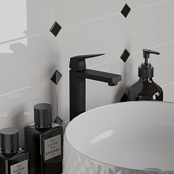 Paini Смеситель для раковины Bari RTYO205LL высокий, чёрный – фотография-3