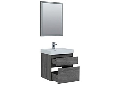 Aquanet Тумба с раковиной Nova Lite 60 2 ящика, дуб рошелье – фотография-3