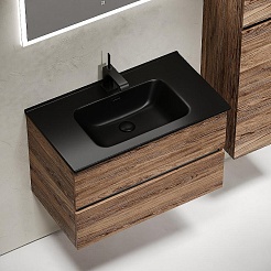 Sancos Тумба с раковиной Urban 80 дуб чарльстон раковина Element 81 CN7005MB – фотография-2