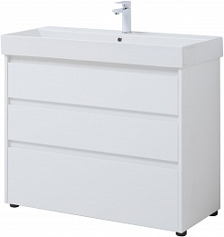 Aquanet Мебель для ванной Nova Lite 100 белая глянцевая – фотография-5