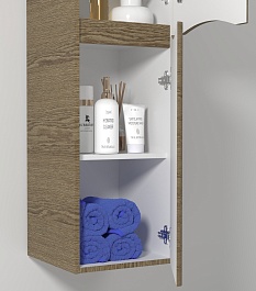 Водолей Пенал подвесной Адель 35 R дуб крымский коричневый – фотография-4