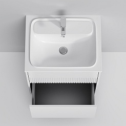 Am.Pm Тумба под раковину Func 60 подвесная белая матовая – фотография-4