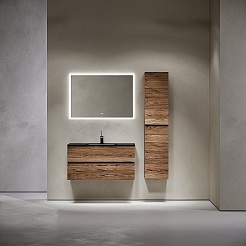 Sancos Тумба с раковиной Urban 100 дуб чарльстон раковина Element 101 CN7003MB – фотография-4