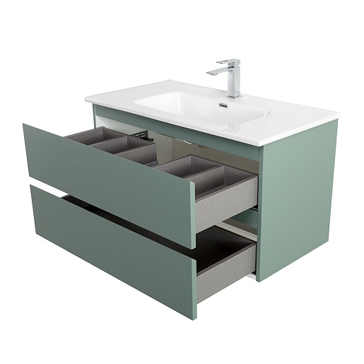 BelBagno Тумба под раковину Kraft 80 подвесная Еловый матовый – картинка-9