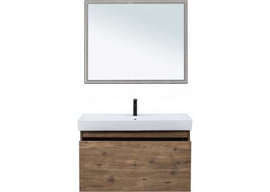 Aquanet Мебель для ванной Nova Lite 100 дуб рустикальный – фотография-4