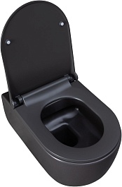 Allen Brau Унитаз подвесной Priority 4.31001.AN антрацит с крышкой 4.31004.AN – фотография-13
