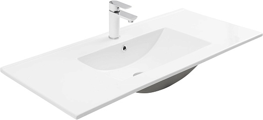 Aquanet Мебель для ванной Алвита New 100 Flow подвесная антрацит матовый – фотография-6