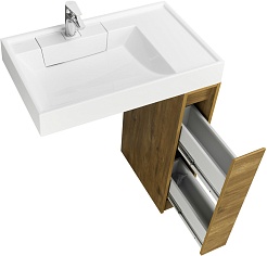 Акватон Тумба под раковину Лондри 20 дуб рустикальный – фотография-5