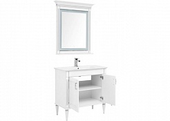 Aquanet Комплект мебели Селена 90 белый/патина серебро – фотография-3
