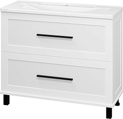 Misty Тумба под раковину Модерн 100 белая – фотография-3